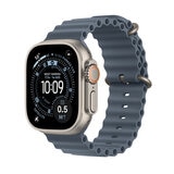 Apple Watch Ultra 3 GPS + Cellular 49-mm Natural Titanium Case with Anchor Blue Ocean Band