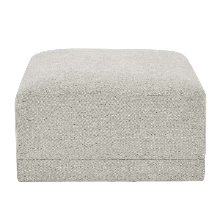 Thomasville 6PC Fabric Modular Sectional with Ottoman Light Grey