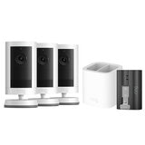 Ring Outdoor Camera Plus 2K Battery White 3 Pack