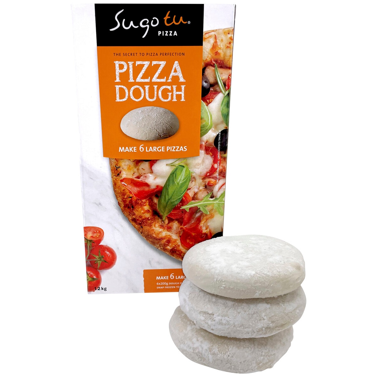 Sugo Tu Pizza Dough 6 x 200g