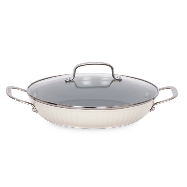 Cuisinart Non-Stick Cookware 12 Piece Set White Cuisinart Non-Stick Cookware 12 Piece Set White