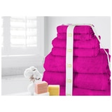 Kingtex Ramesses 100% Cotton Bath Sheet Sets 7 piece - Fuschia