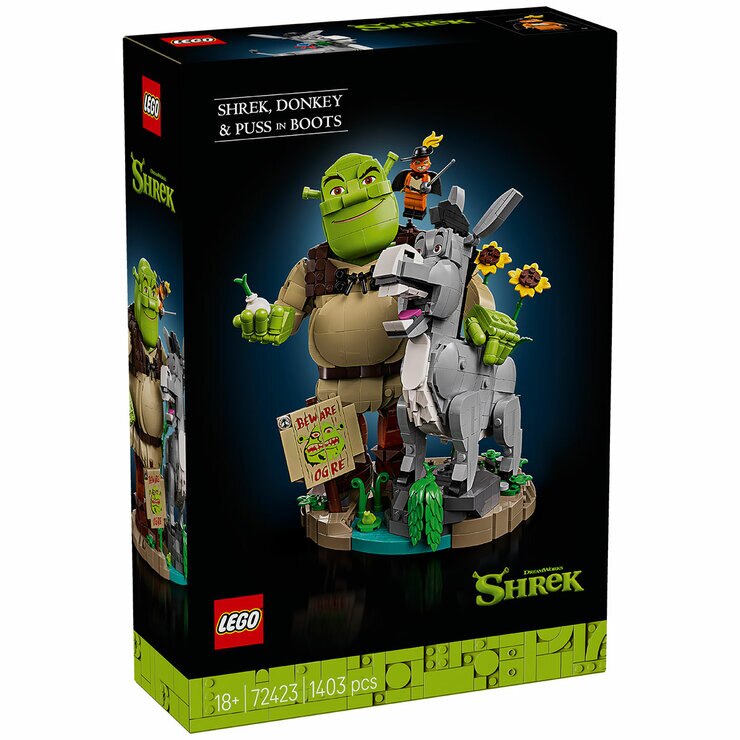 LEGO Shrek, Donkey & Puss in Boots Figure Kit 72423 LEGO Shrek, Donkey & Puss in Boots Figure Kit 72423