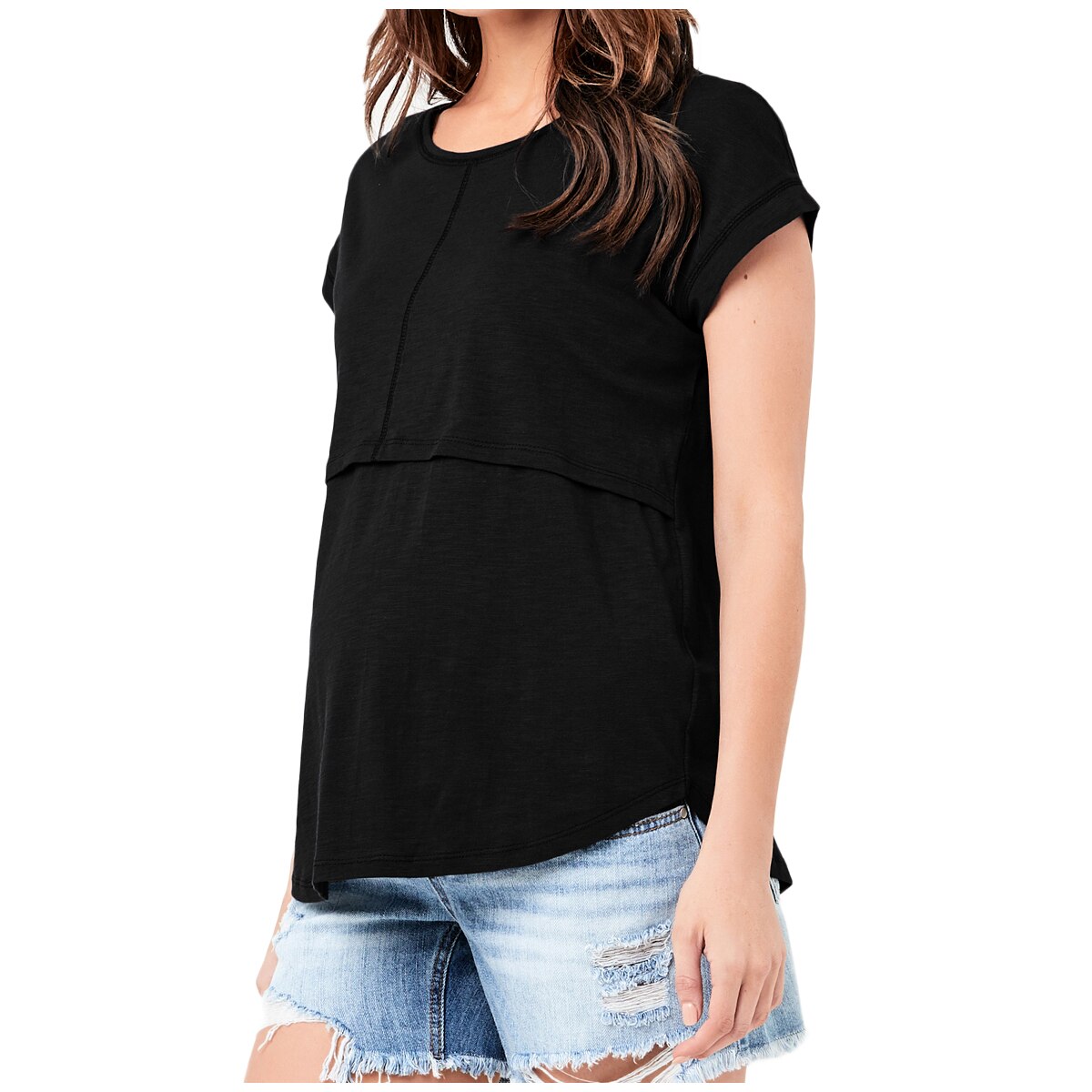 Ripe Maternity - Women's Nursing Tee - Black