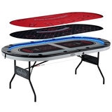 Barrington Billiards Company 10 Player Poker Table With LED Lights