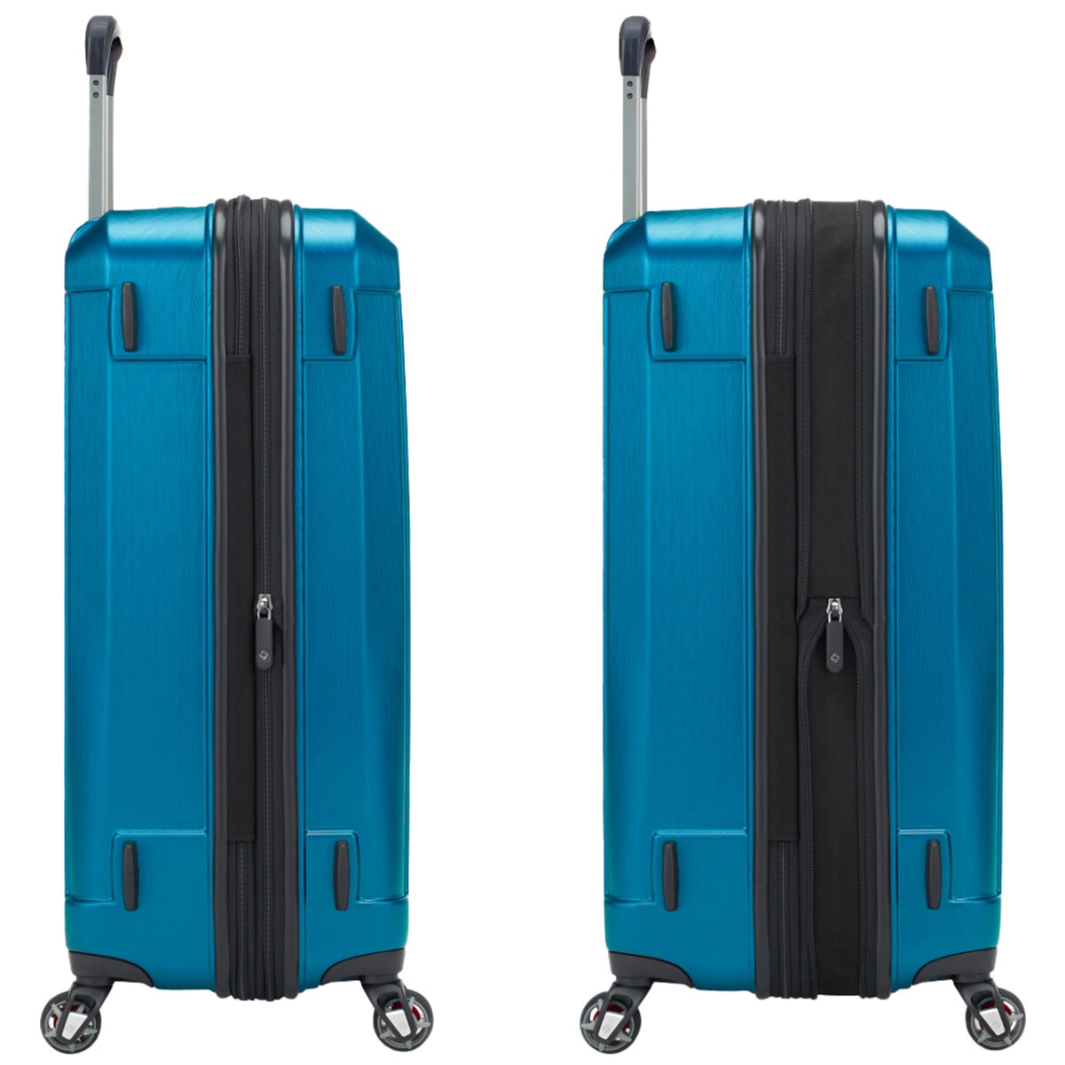 Samsonite Carbon Elite Expandable Hardside Luggage Set 3 Piece Blue