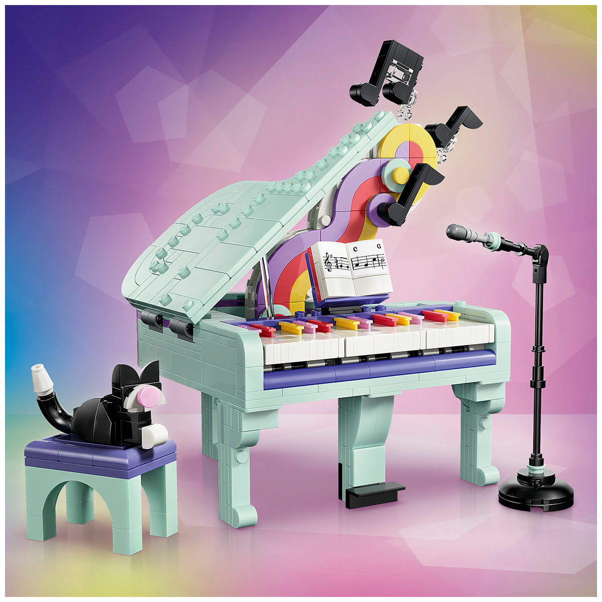 LEGO Creator 3 in 1 Music Decor Piano with Cat 31392
