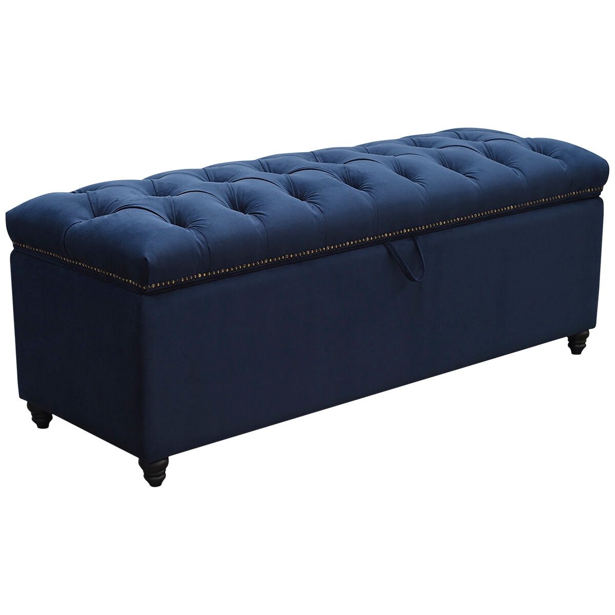Moran Princess Storage Ottoman Blue