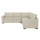 Thomasville 3 Piece Fabric Sectional with 2 Power Footrests