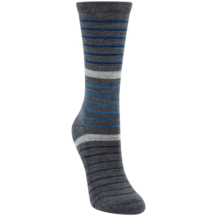 Kirkland Signature Ladies' Trail Sock 6pk Blue & Grey Costco Australia