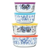 Pyrex Disney Glass Storage 8 Piece Set Commemorative