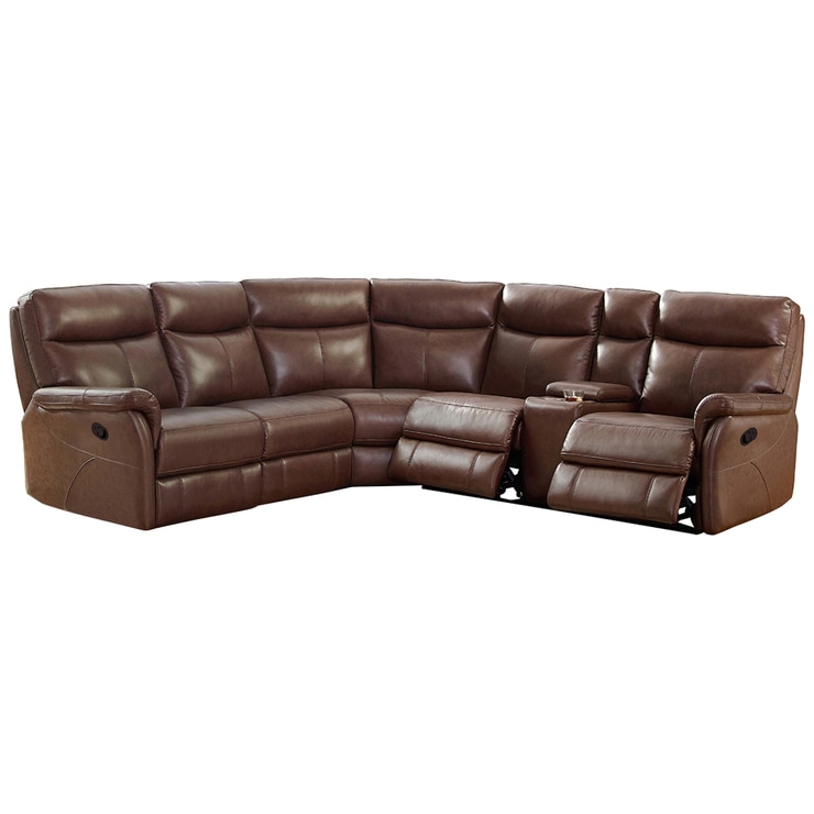 Prospera Home Bridgepark Leather Reclining Sectional 3pc Costco Australia
