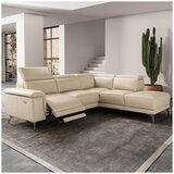 Valencia Pista Leather Reclining Sectional Lounge Right Chaise