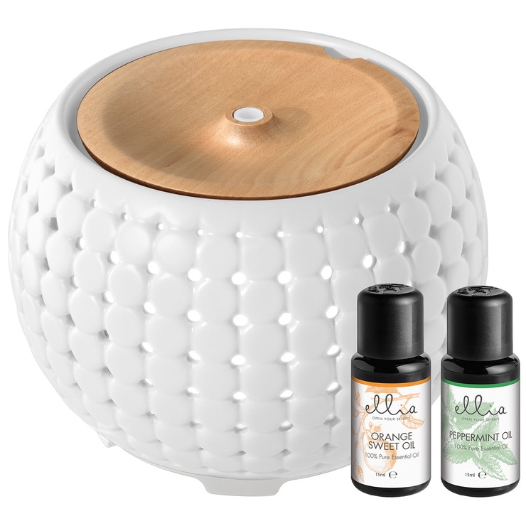 Homedics Ellia Essential Oil Diffuser Gather White Costco Australia