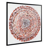Cafe Lighting and Living Giant Steps Enhanced Canvas Print, Gold White/