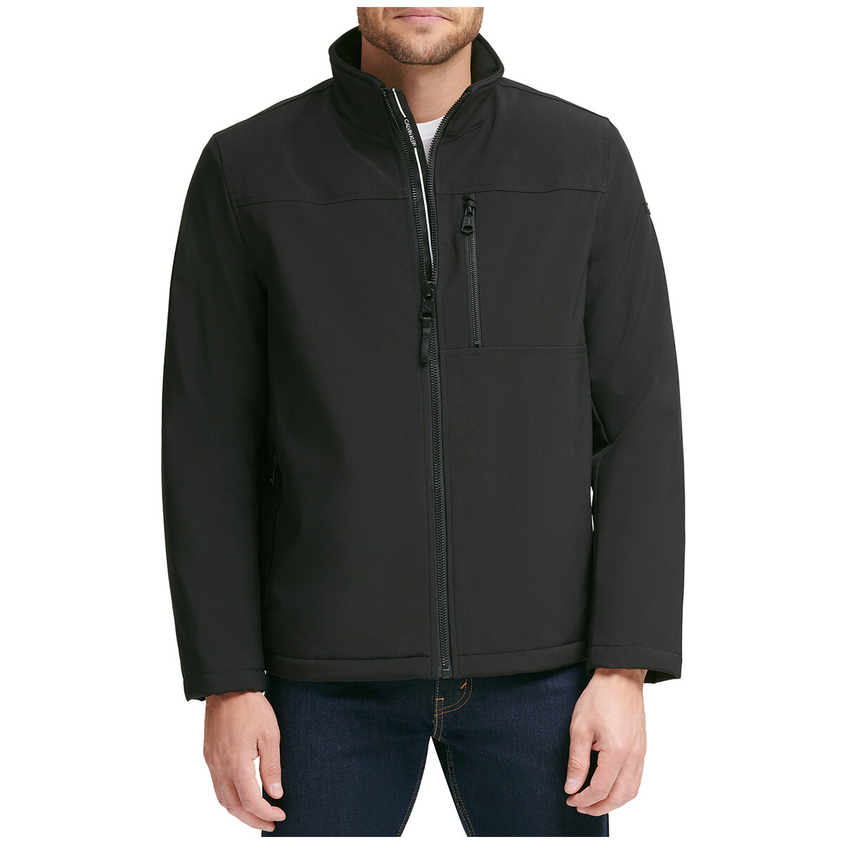 Calvin Klein Men's Lightweight Softshell Jacket Black
