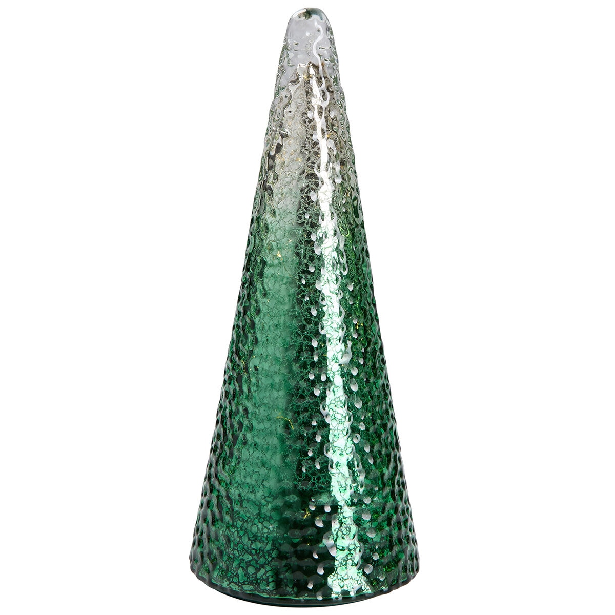 LED Glass Trees Green