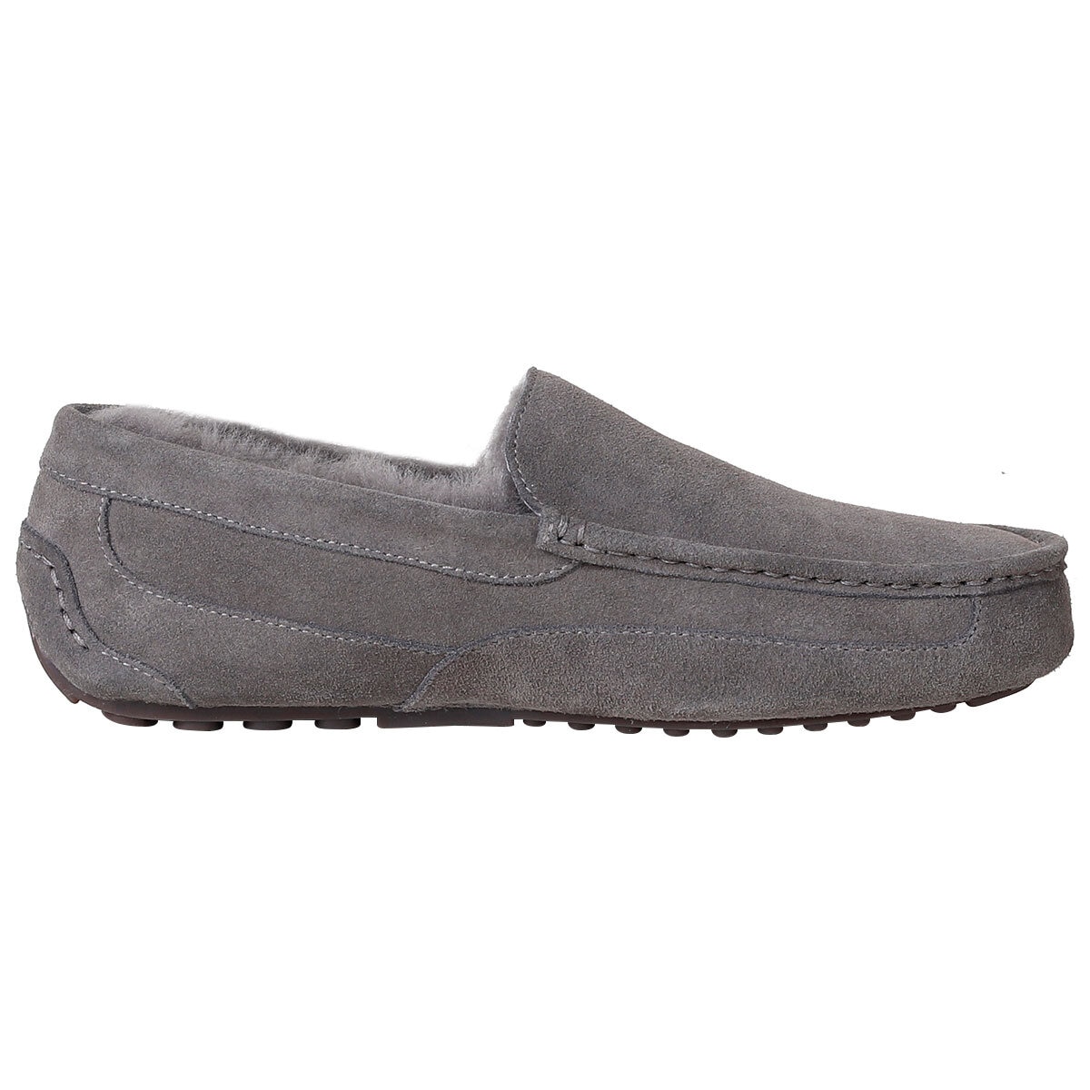 Kirkland Signature Men's Wool Shearling Slippers Grey