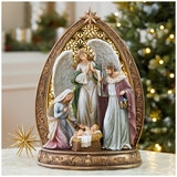 Ornate Holy Family Tabletop Christmas Decoration