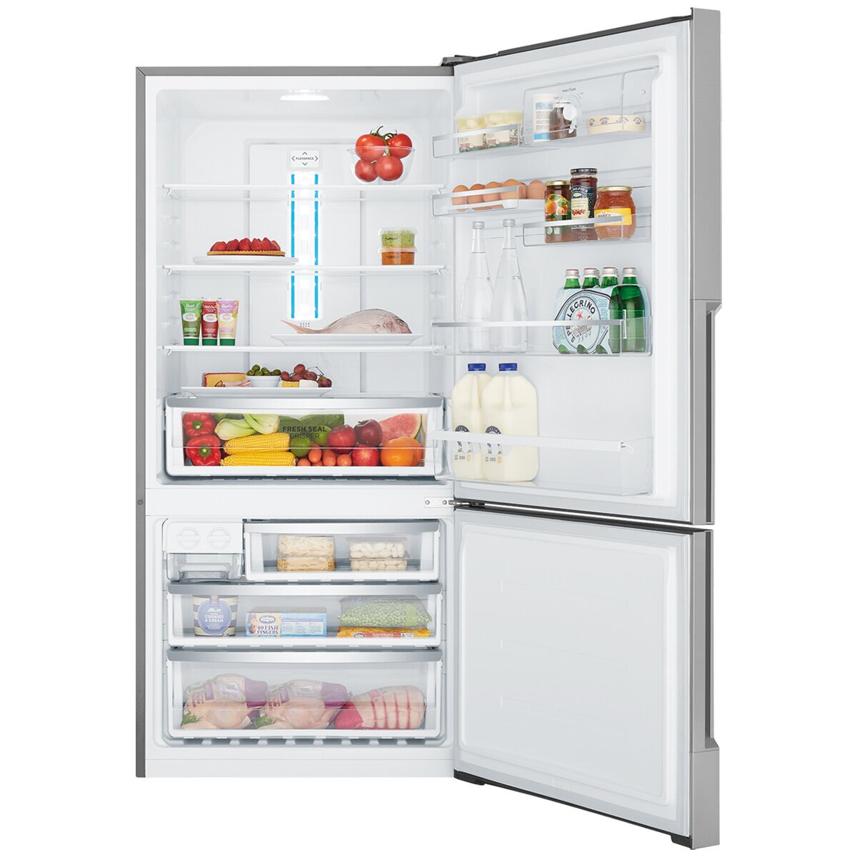 Westinghous 496L Bottom Mount Fridge Stainless