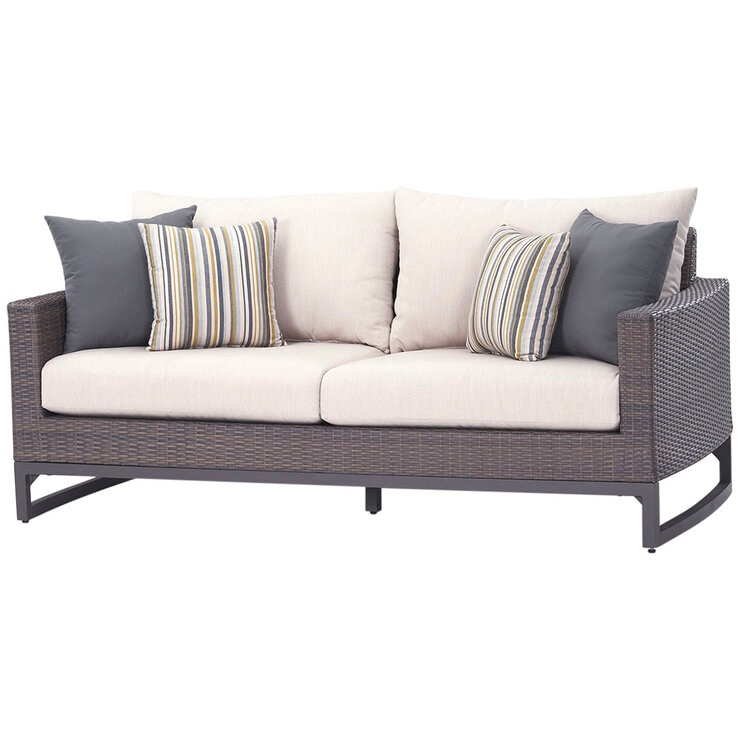 Milea 7 Piece Outdoor Seating Set Brown