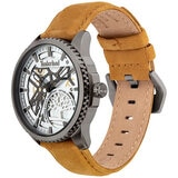 Timberland Colchester Brushed Gun Metal Leather Watch
