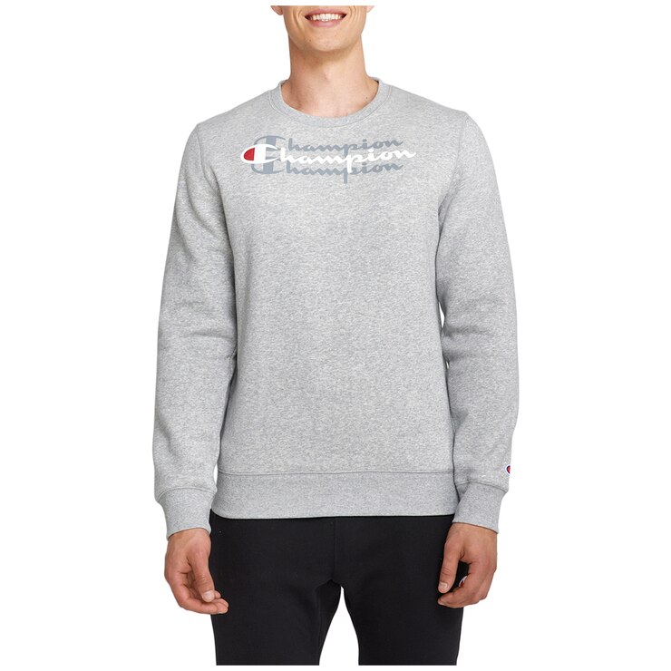 Champion Men's Crew Sweater Grey | Costco Australia