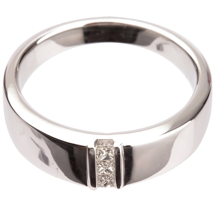 Platinum 0.15ctw Diamond Men's Ring Platinum 0.15ctw Diamond Men's Ring
