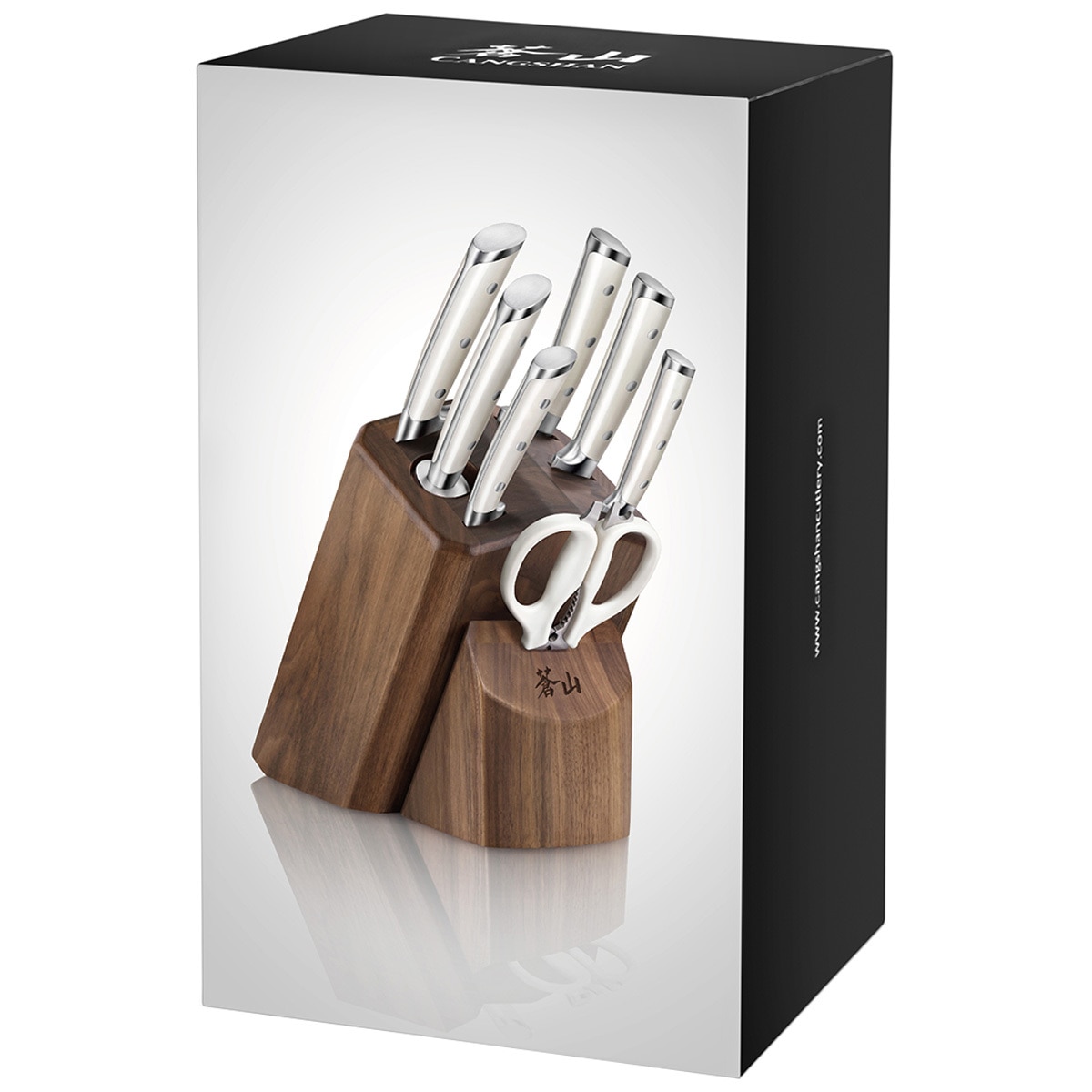 Cangshan S1 Series Walnut Knife Block Set 8 Piece