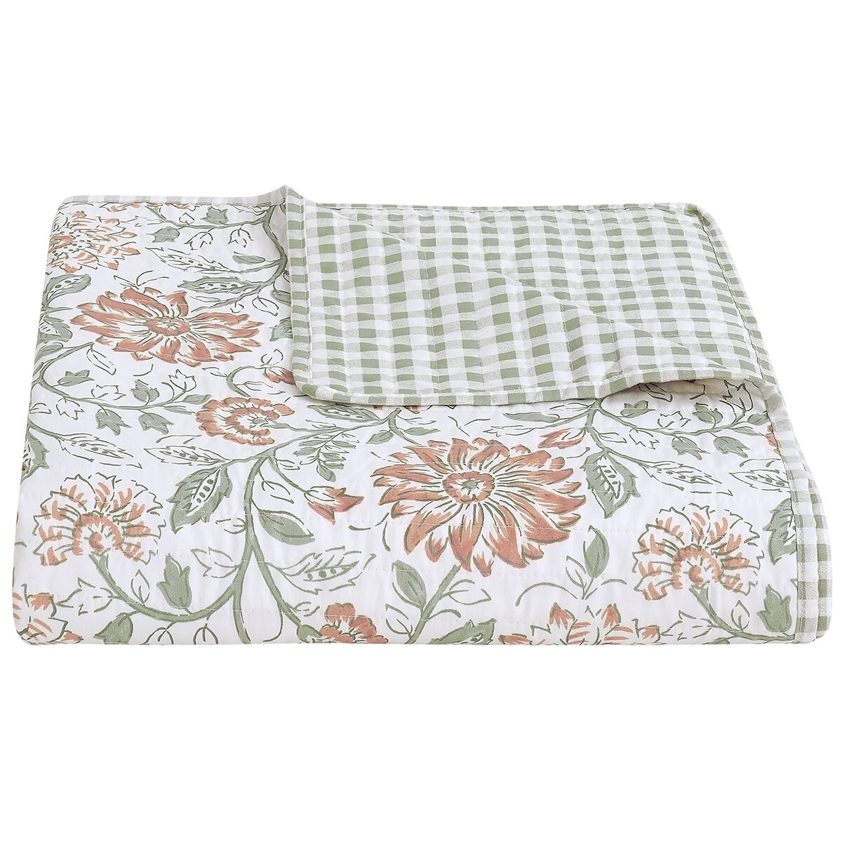 Fraiche Maison Microfiber Quilt Queen Genevieve Floral