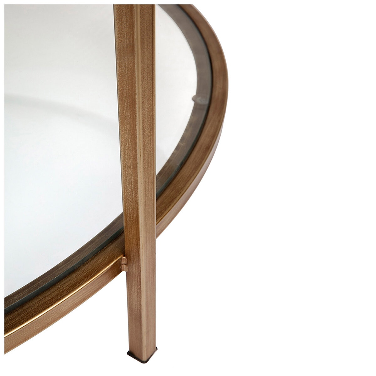 CAFE LIGHTING & LIVING Cocktail Glass Round Coffee Table
