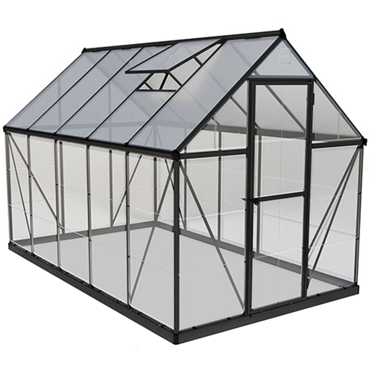 6x10 Hybrid Grey Glasshouse