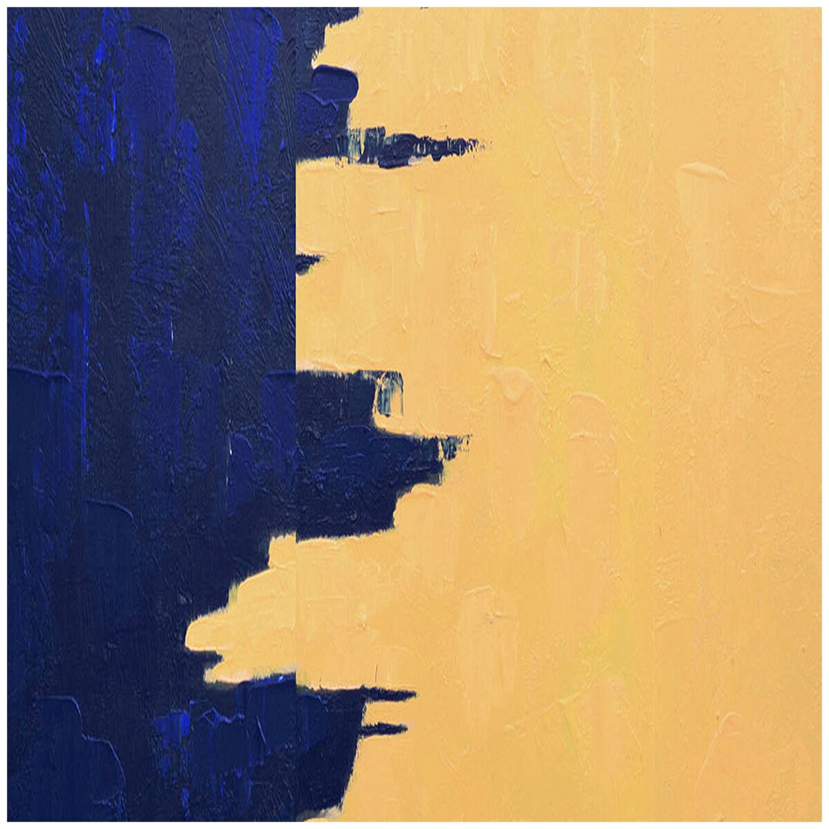Cafe Lighting and Living Stormy Monday Blues Canvas Painting Set, Gold/