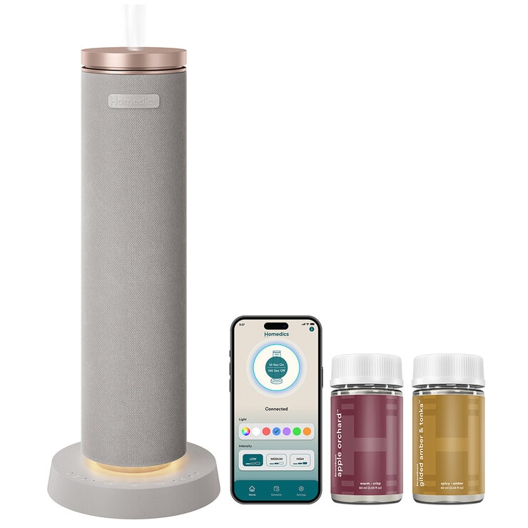 Homedics SereneScent Waterless And Wireless Diffuser Bundle