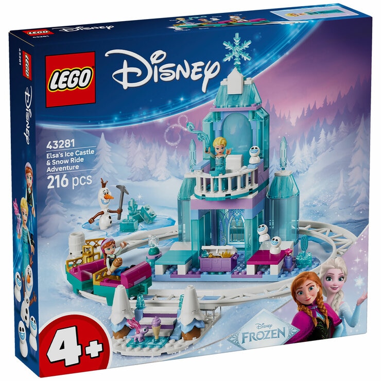 LEGO Disney Frozen Elsa’s Ice Castle & Snow Ride Adventure 43281