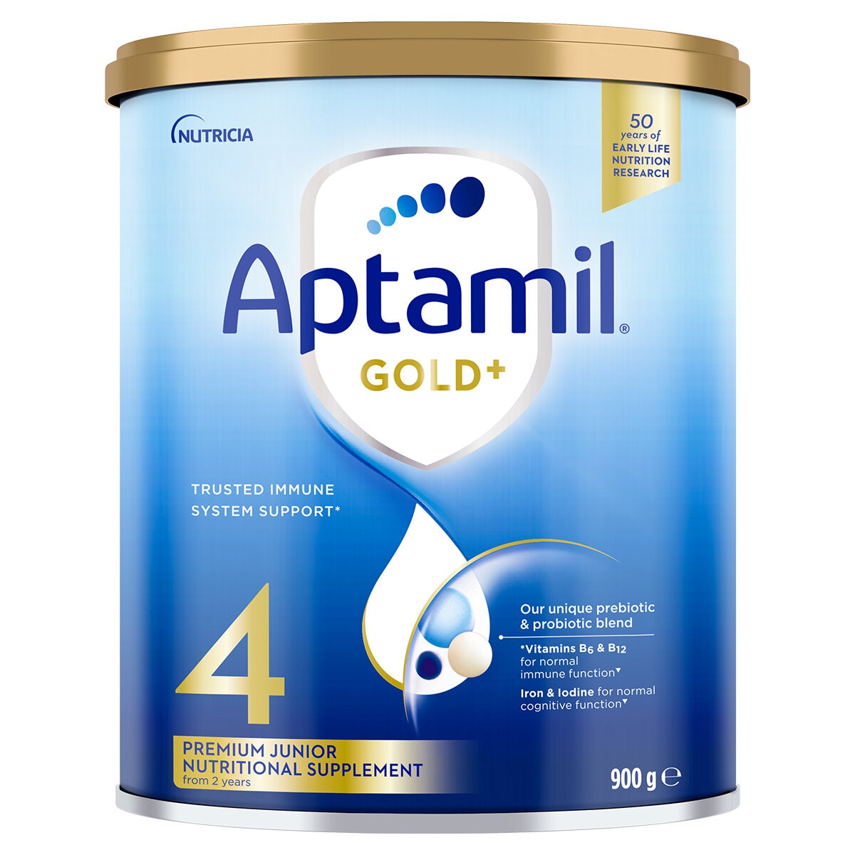 Aptamil Gold+ Stage 4 Toddler Formula 2 Years+ 3 x 900g