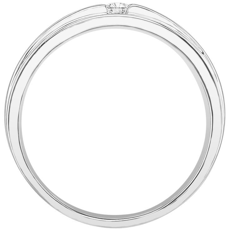 0.10ctw Diamond Gents Wedding Band