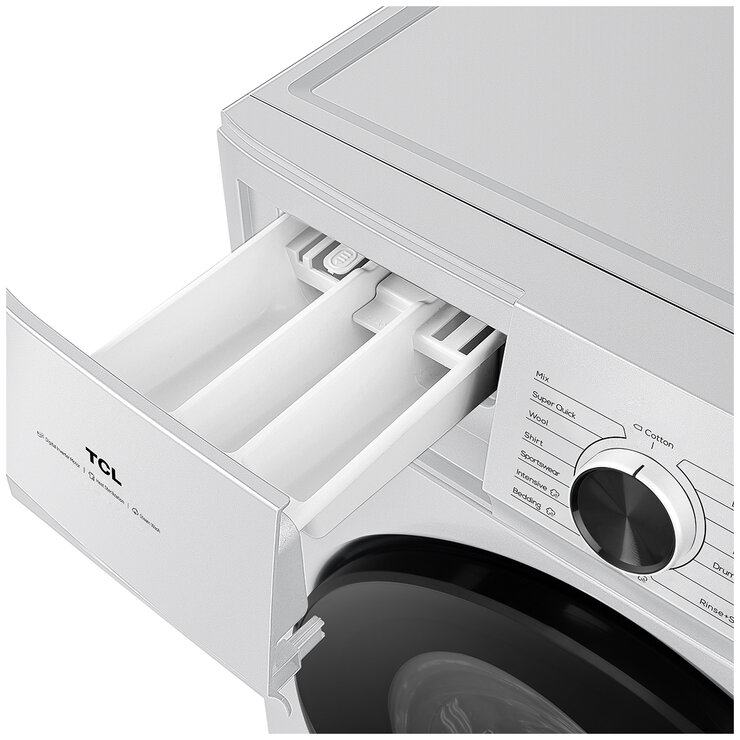 TCL 10KG Front Load Washing Machine White WF10P11W