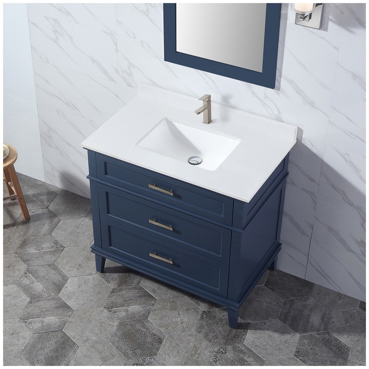 OVE Tux 915mm Midnight Blue Vanity Costco Australia