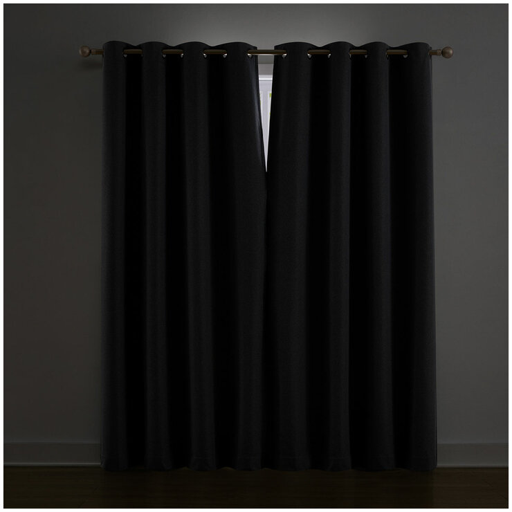 Piper Blackout Curtain Window Panel 2 Pack Denim Blue