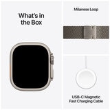 Apple Watch Ultra 3 GPS + Cellular 49-mm Natural Titanium Case with Tan Alpine Loop — Large