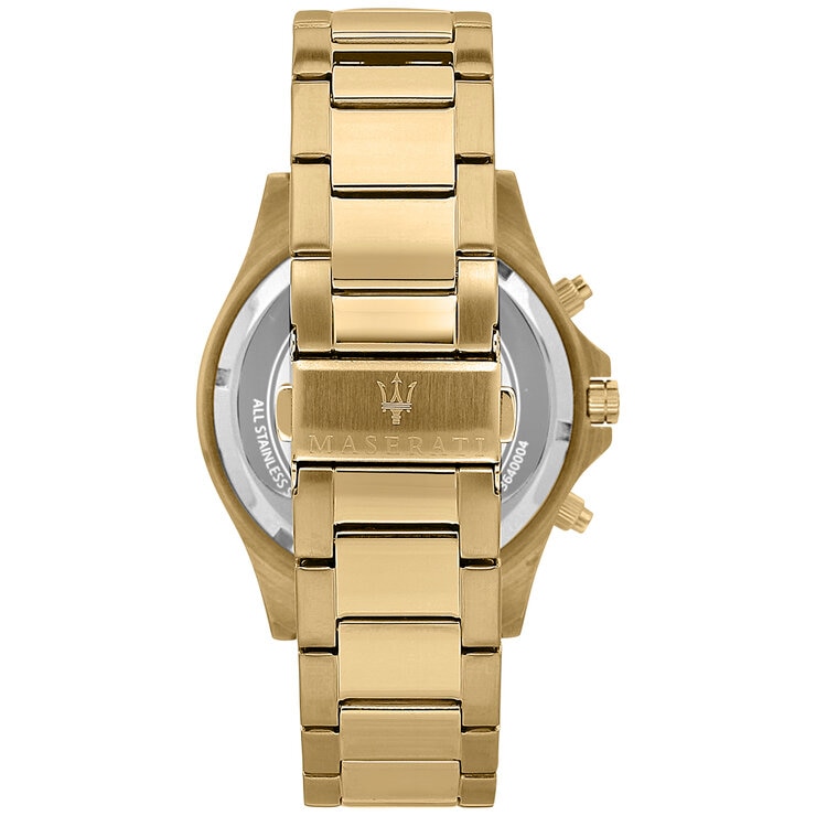 Maserati Sfida Men's Chronograph Watch R8873640008 Gold & Blue