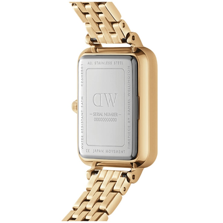 Daniel Wellington Quadro White Dial 5-link Gold Strap Women's Watch DW00100622 Daniel Wellington Quadro White Dial 5-link Gold Strap Women's Watch DW00100622