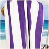 Ramesses Multi Stripe Beach Towel - Purple