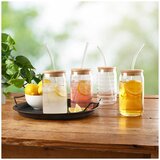 Gourmet Basics By Mikasa Set Of 4 Glass Tumblers