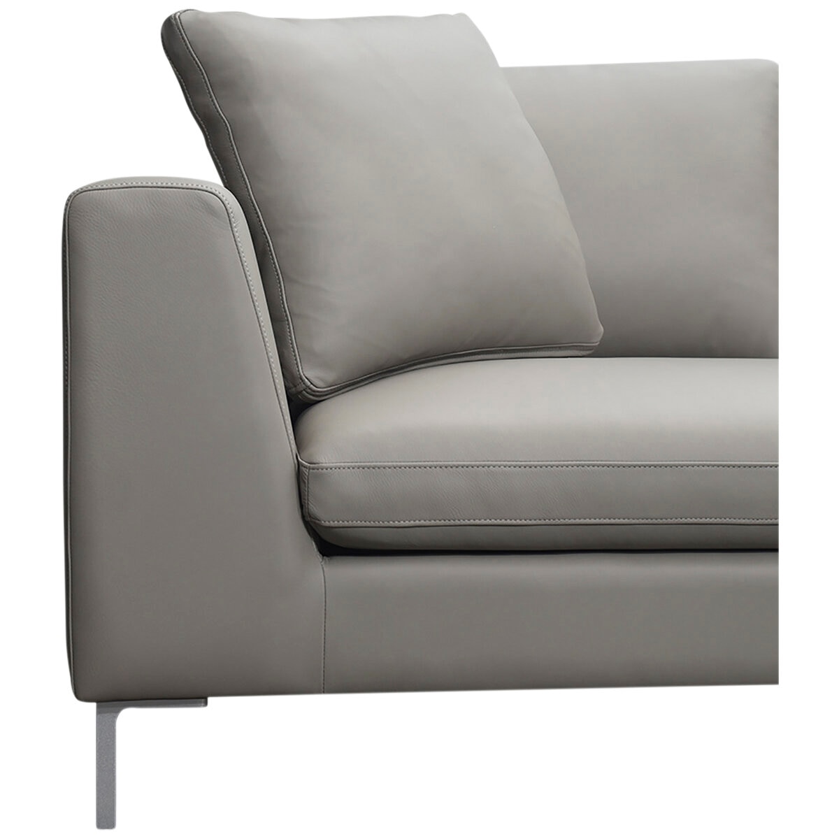 Moran Pico 3.5 Seater Sofa with Right Chaise Dove Silver