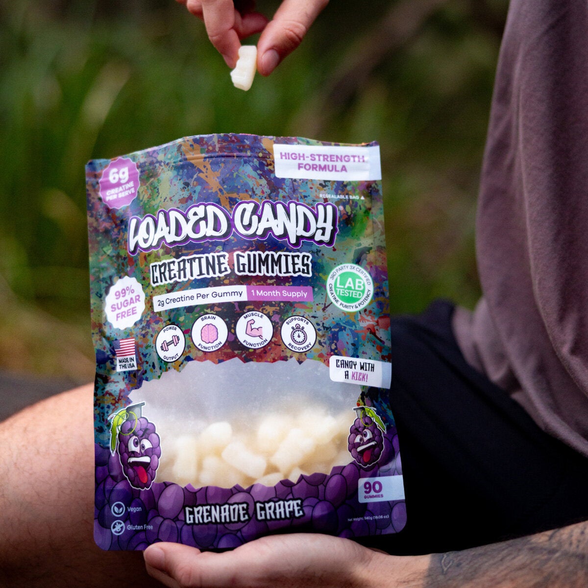 Loaded Candy Sugar Free Creatine Gummies Loaded Candy Sugar Free Creatine Gummies