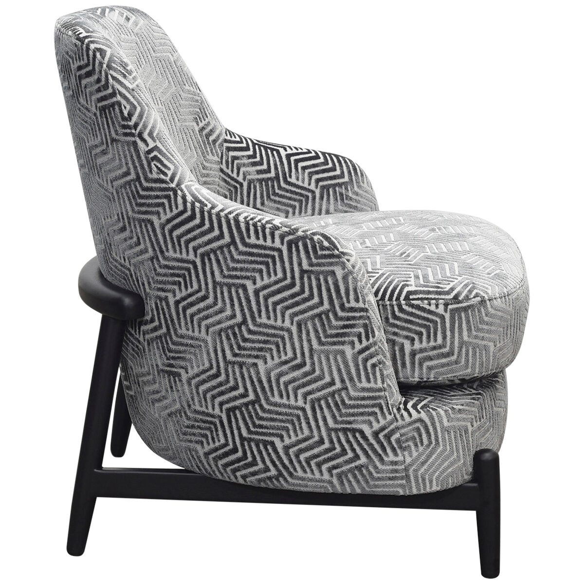 Moran Atelier Fabric Chair Plaza Pewter
