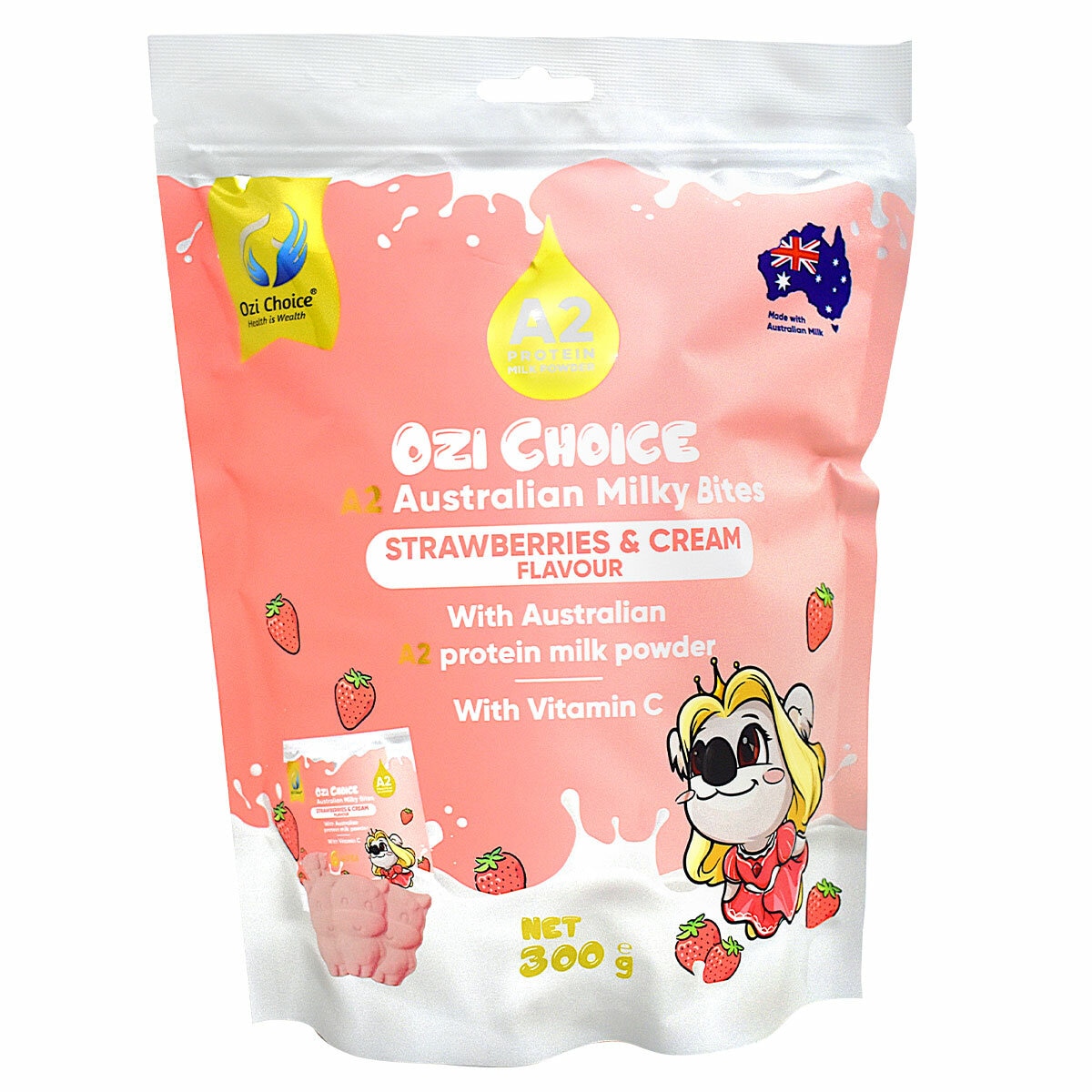 Ozi Choice A2 Milky Bites Strawberry & Cream - ETA ASAP