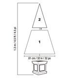 Pre-Lit Glitter Frosted Artificial Potted Christmas Tree 1.3m Pre-Lit Glitter Frosted Artificial Potted Christmas Tree 1.3m